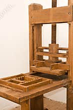 Old printing press