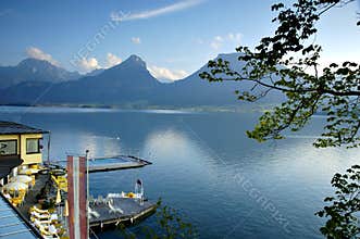 St Wolfgang lake in Austria