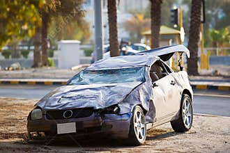 Luxury car crash