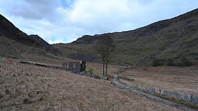 Destination scenics at Cwmorthin Slate Quarry at Blaenau Ffestiniog