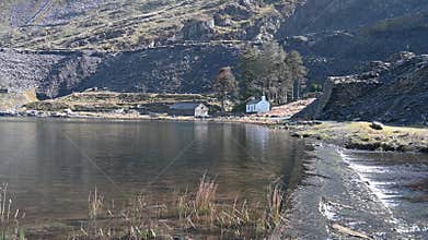 Destination scenics at Cwmorthin Slate Quarry at Blaenau Ffestiniog