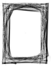 Grunge Black Picture Frame