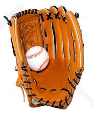 Baseball and Glove Isolated