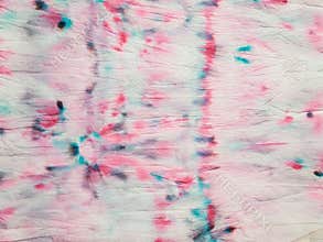 Dye Effect Patchwork. Ethnic Pattern. Geo Psychedelic Prints. White Hippie Borders. Abstract Tile pattern. Multicolor Tie Dye Rug