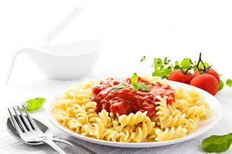 Pasta with tomato sauce