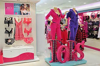 Women's fashion clothes display