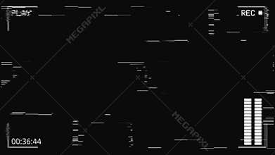 Glitch camera effect. Retro VHS background. Old video Loop Animation.