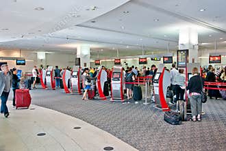 Airport check-in process