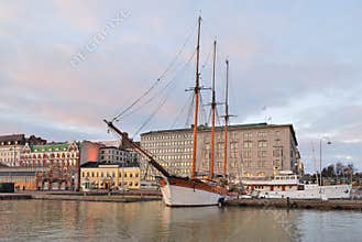 Helsinki in december morning