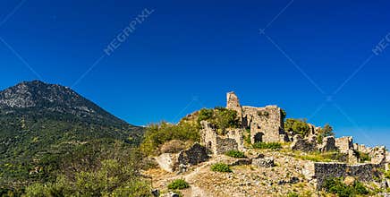 View on the Citadel of Mystras