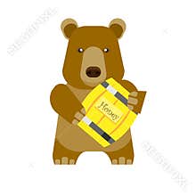 Bear with honey