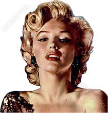 Portrait of Marylin Monroe.