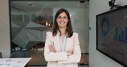 Portrait of businesslady, financial analyst or consultant