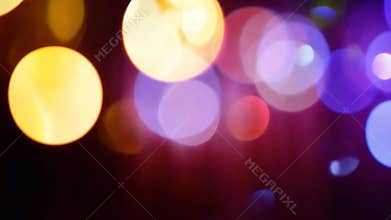 Mesmerizing festive lights background for holiday designs, with colorful bokeh circles and vibrant glow, adding sparkle