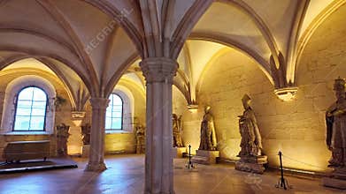 Chapter house at the monastery of Alcobaca, Mosteiro de Santa Maria de Alcobaca at Alcobaca, Portugal
