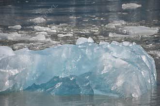 Glacial Ice from Dawes Glacier in the Endicott Arm near Juneau, Alaska