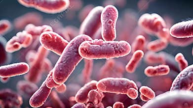 Microscopic Bacteria in High Detail