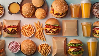 A Feast of Burgers and Fries
