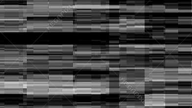 Black and white glitch artifact texture for screen transition