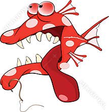 Predatory fish cartoon