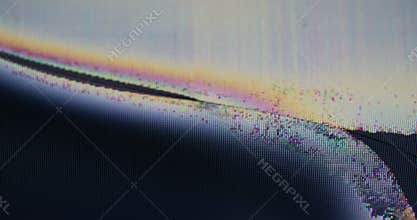 Glitch display shattered screen crash crackle