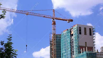 Crane and construction site 1