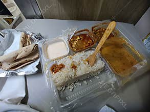 Train food Indian railway food  plate train