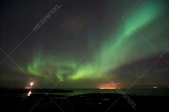 Aurora Borealis over Gróttuviti