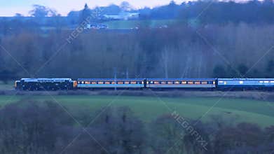 Preserved Diesel Train D213 Andania Hauls the Whistling Highlander