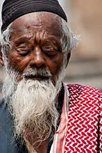 Indian Muslim aged man