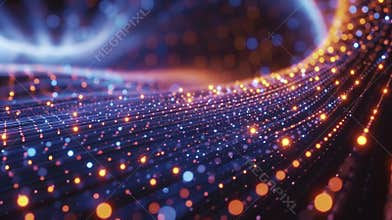 The intricate pathways of photons inside an optical fiber guiding information through its core