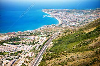 Aerial Panoramic View of Costa del Sol