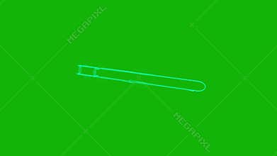 Laser blaster shooting top Resolution green screen video 4k