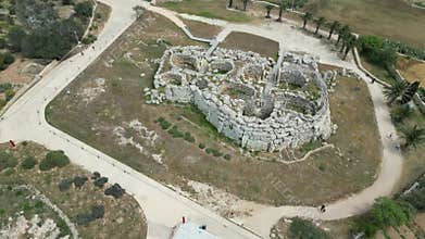 Ggantija megalithic temple complex, Gozo island, Malta