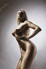 Blonde naked body girl