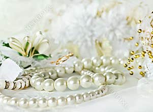Wedding background with Pearl