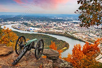 Chattanooga, Tennessee, USA View from Lookout Mountain