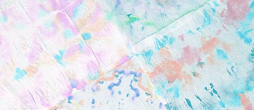 Tie and Dye Texture. Ethnic Pattern. Flowers Ornament. Multicolor Mottled Borders. Graphic Bohemian Tile.