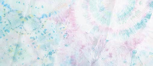 Tie and Dye Texture. Ethnic Pattern. Flowers Ornament. Multicolor Mottled Borders. Graphic Bohemian Tile.