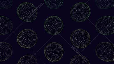 Vibrant circles pattern on black background - colorful and visually appealing design