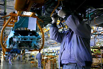 Car factory assembly line