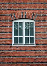 White painted wooden window