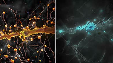 A sidebyside comparison of a myelinated and unmyelinated axon highlighting the importance of myelination in signal