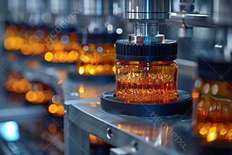 Microorganism cultivation in bioreactor for vaccine and medicine production in pharmacology lab