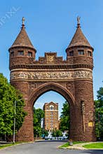 The Soldiers and Sailors Memorial Arch in Bushnell Park, Hartford, Connecticut