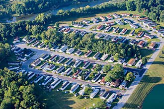 Trailer Park neighborhood Aerial