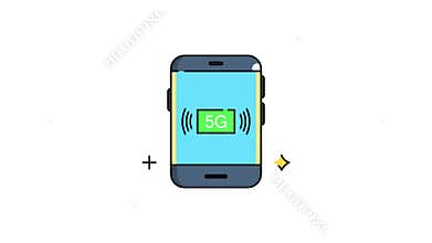 Smartphone displays strong 5G signal