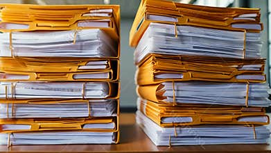 Document, content or research paper, documentation file folder storage