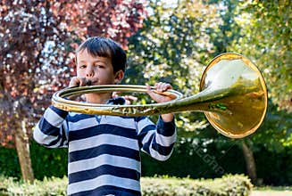 Boy with Hunting Horn