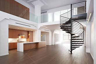 Empty room of residence